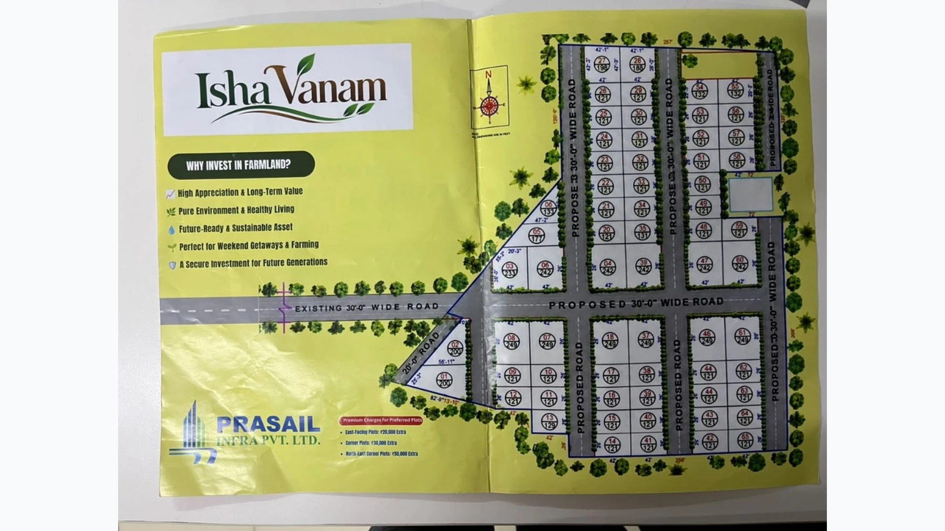 isha vanam farmland layout plan